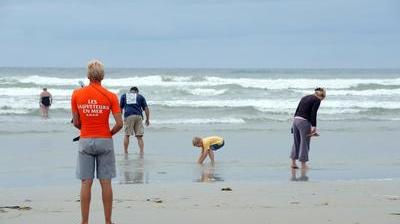 Les Sauveteurs En Mer Attendent Le Public Sur Les Plages Normandes